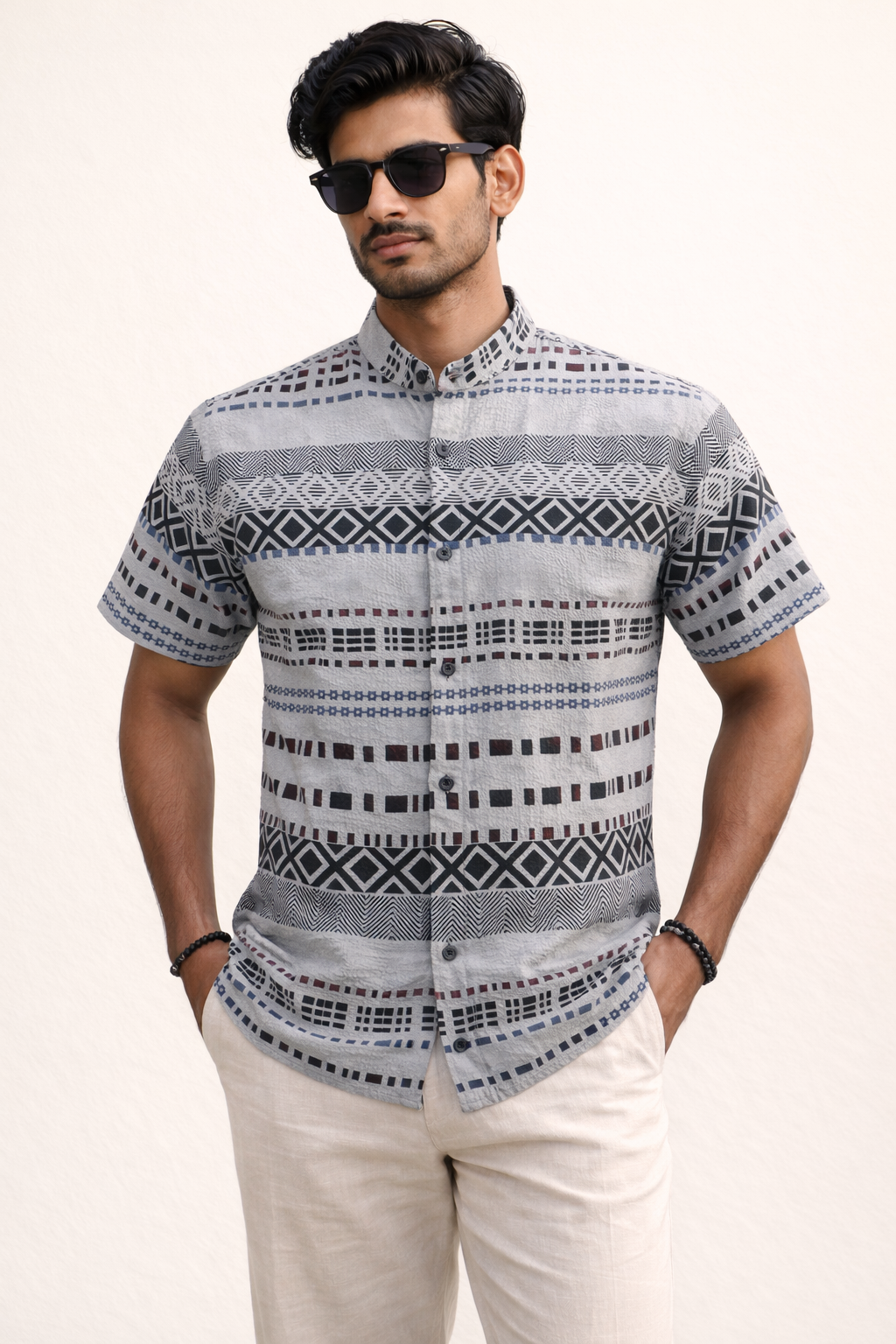 Chinese Collar _ Grey