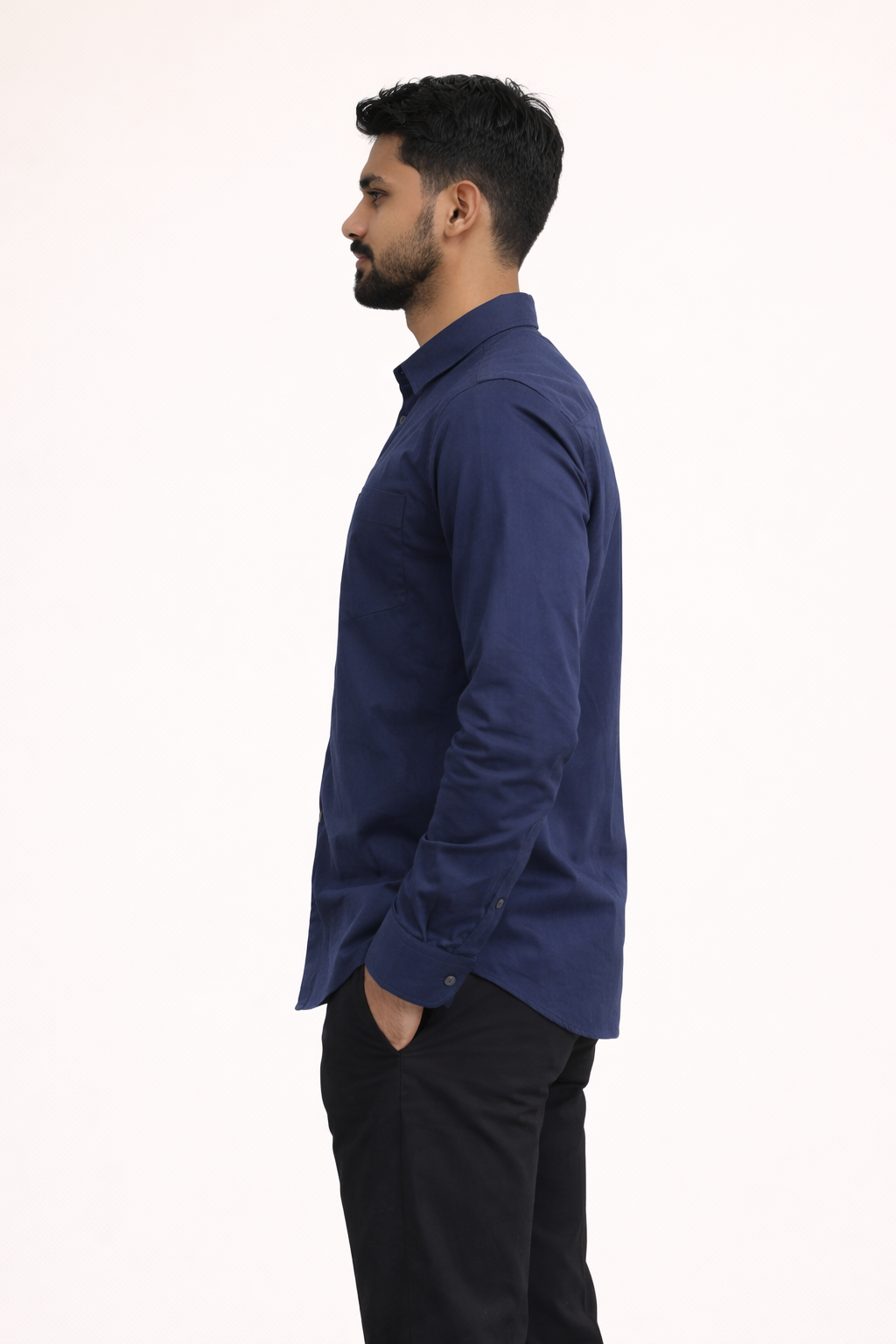 Oxford Cotton _ Navy Blue