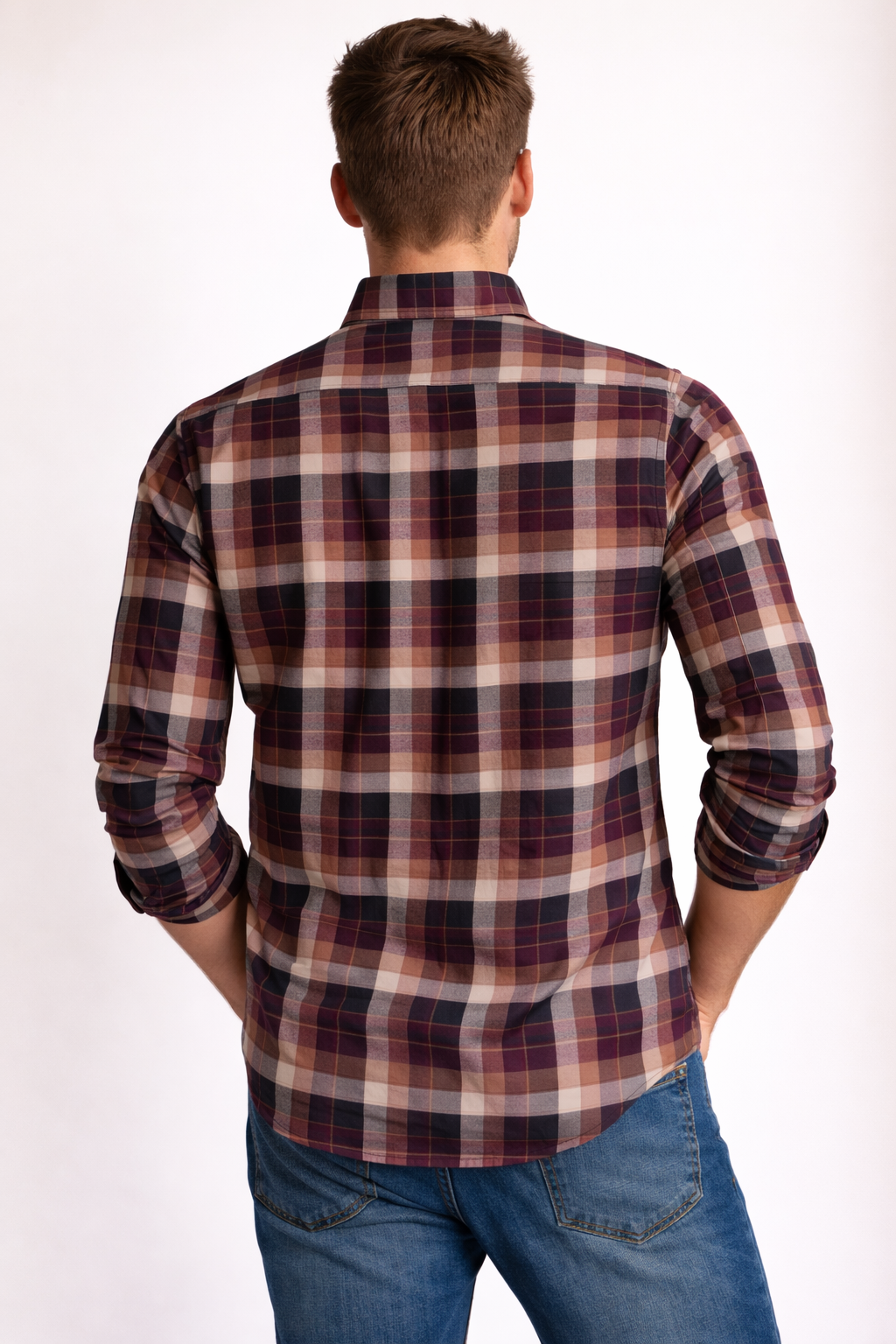 Maroon - Checkered
