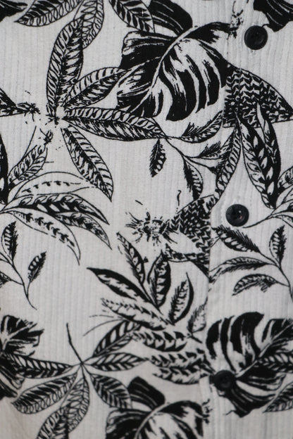Printed Half Shirt _ White