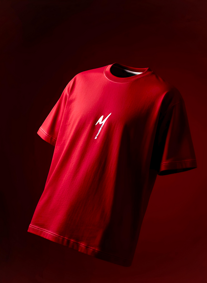 RED SERPENT PRINTED T-SHIRT [UNISEX]