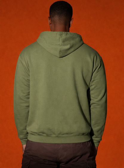 MYSTERY & MYTH 300 GSM Premium Hoodie - Olive Green