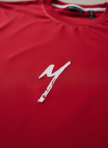 RED SERPENT PRINTED T-SHIRT [UNISEX]