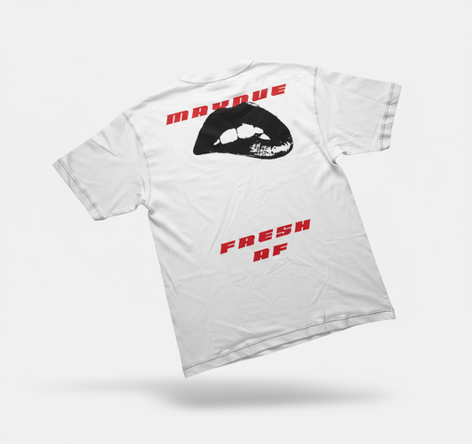 WHITE URBAN KISS T-SHIRT [UNISEX]