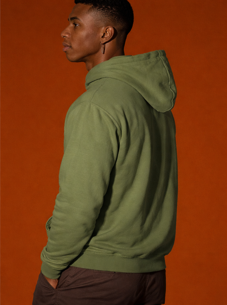 MYSTERY & MYTH 300 GSM Premium Hoodie - Olive Green